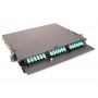 1U 19” Rack Mount Fiber Optic Patch Panel, LGX Fiber Enclosure