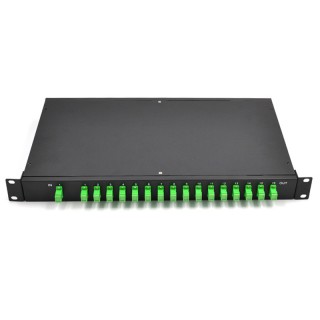 Rack Mount 1U 19' 1X16 PLC Splitter SC/APC