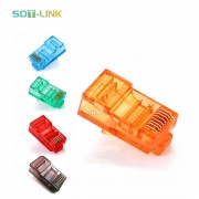 Different Color CAT5E RJ45 Connector Unshielded 8P8C Colorful 100 pcs/pack