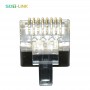 CAT6 RJ45 Connector Internal Shielded 8P8C Golden Shell 100 pcs/pack