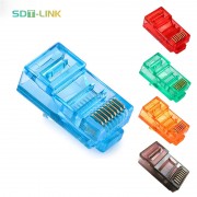 Different Color CAT6 RJ45 Connector Unshielded 8P8C Colorful 100 pcs/pack