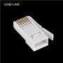 Cat5e/Cat6 UK Type RJ45 Connector Unshielded 8P8C 100 pcs/pack