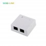 Surface Mount Box Cat5e Double 2 Port