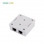 Surface Mount Box Cat5E STP Shielded Double 2 Port 