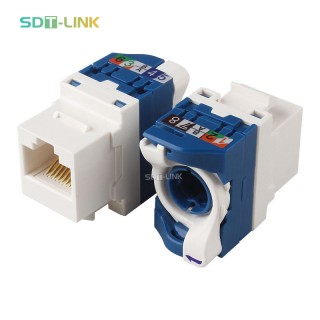 Rotating Cat6 Toolless UTP Keystone jack