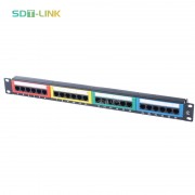 Cat5e Colorful Patch Panel 110 Type 24 Port 1U 