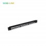 19'' 1U Unloaded Cat5e/Cat6 FTP Shielded Patch Panel 24 Port