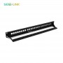 19'' 1U Unloaded Cat5e/Cat6 FTP Shielded Patch Panel 24 Port