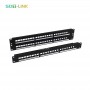 19'' 2U Unloaded Cat5e/Cat6 FTP Shielded Patch Panel 48 Port