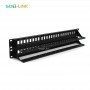 19'' 2U Unloaded Cat5e/Cat6 FTP Shielded Patch Panel 48 Port