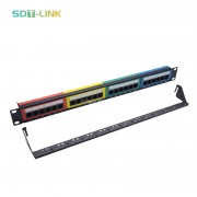 Cat6 Colorful Patch Panel 110 Type 24 Port 1U 