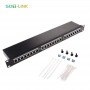 19'' 1U Cat6 FTP Shielded Patch Panel 24 Port