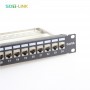 Cat6A Shielded Patch Panel 24 Port 19"