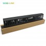 1U 19'' Data Cabinet Cable Management Bar 24 Port