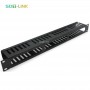 1U 19'' Data Cabinet Cable Management Bar 24 Port