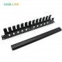 2U 19'' Data Cabinet Cable Management Bar 12 Port