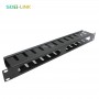 2U 19'' Data Cabinet Cable Management Bar 12 Port